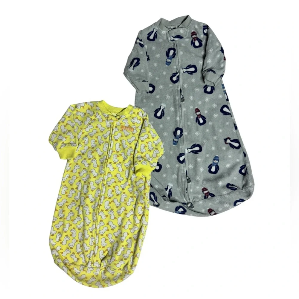 Baby Fleece Sleep Sack Gown Size 0-9 Months Carter’s and Hudson Baby